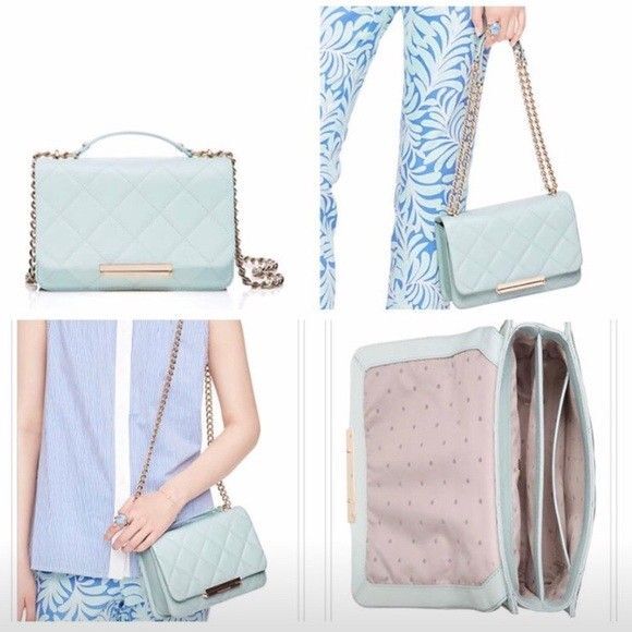 Kate Spade Emerson Place Lawren Quilted Leather Chain Adjustable Strap Crossbody - Picture 2 of 13